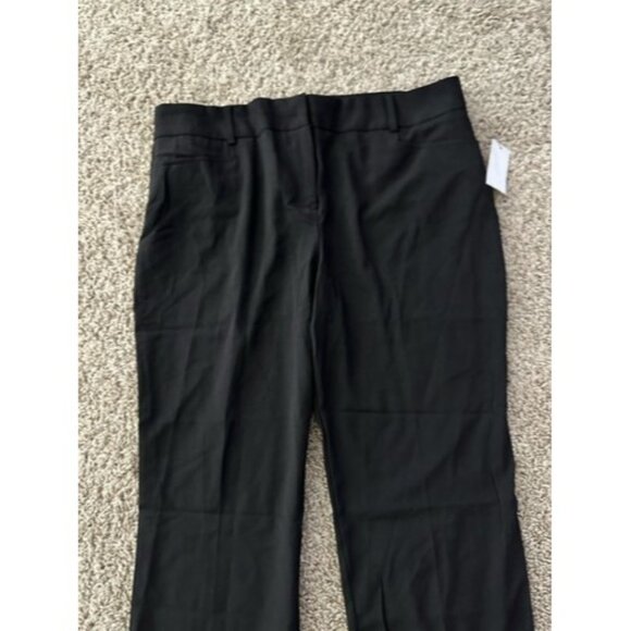 BCX Pants Juniors' Size 15 Black Bootcut Trouser Pants Work Wear Casual Faux - Picture 3 of 13